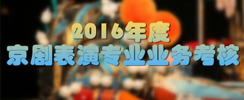 尻逼67194国家京剧院2016年度京剧表演专业业务考...